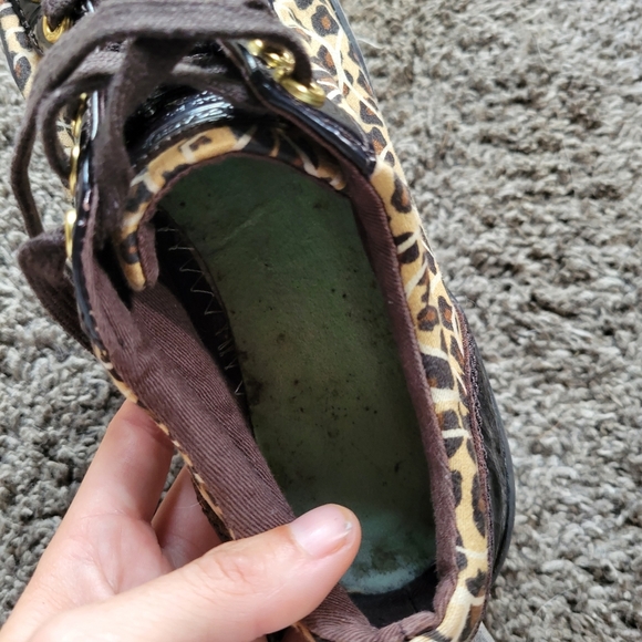 Coach Cheetah Print Sneakers Woman's Size 6 1/2 - Picture 3 of 16